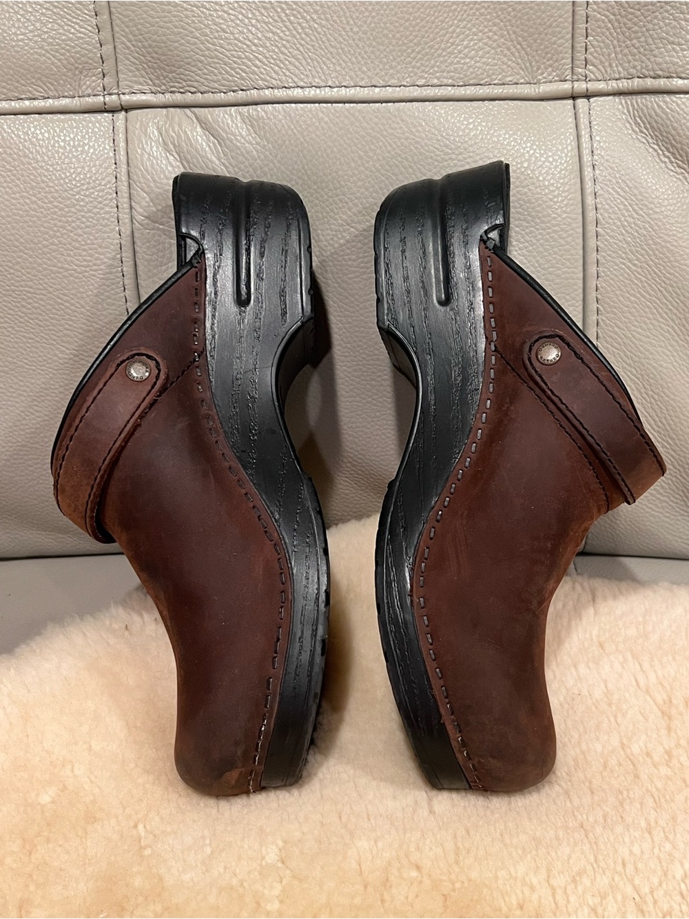 Dansko Ingrid Clog Sz 38 US 8 Oiled Leather Slip On Brown Comfortable Boho - Picture 15 of 17